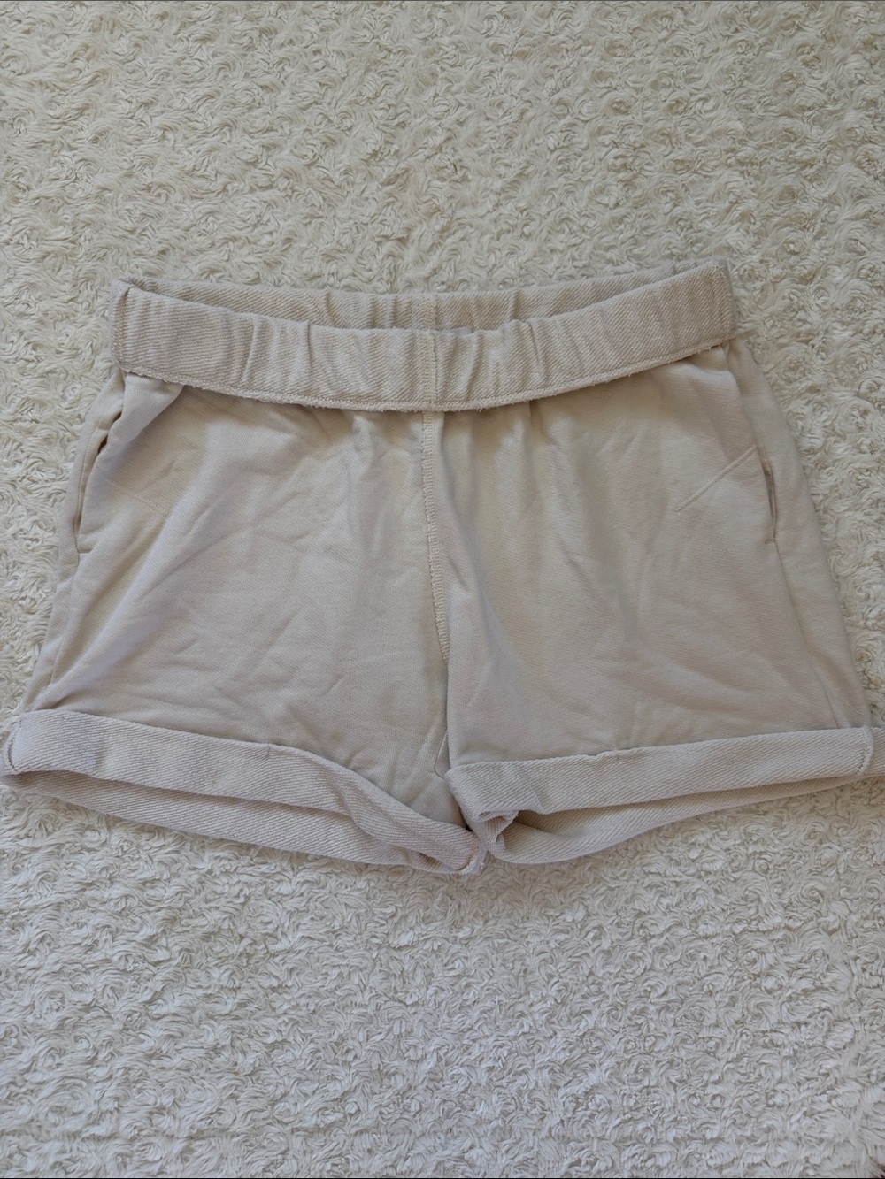 Frame Comfort Stretch Women's Beige Casual Shorts size medium